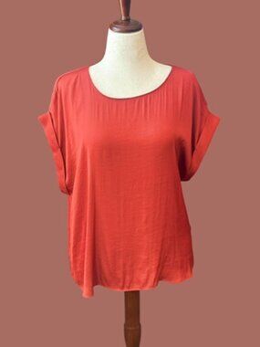 Nine West Blouse XL – Short Sleeve Flowy Top